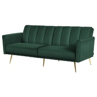 Artiss 3 Seater Convertible Sofa Bed Adjustable Recliner Velvet