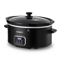 Devanti 5.6L Slow Cooker Electric Multi-Cooker 3 Heat