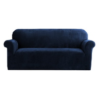 Artiss 3 Seater Velvet Sofa Cover Sapphire