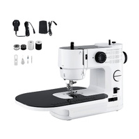 Devanti 39 Stitch Mini Sewing Machine Portable Kit Black