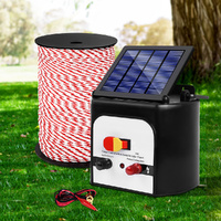 Giantz 8km Solar Fence Energiser 500m Poly Rope Electric
