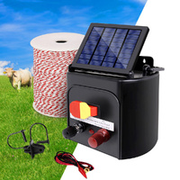 Giantz 3KM Solar Electric Fence Energiser with 500M Poly Wire