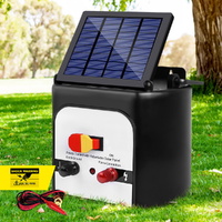 Giantz 8KM Solar Electric Fence Energiser Charger 0.3J