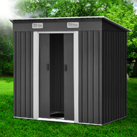Giantz Garden Shed 1.94x1.21M with Metal Base Sliding Door