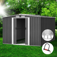 Giantz Garden Shed 2.58x3.14M Metal Base Sliding Door Workshop