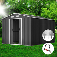 Giantz Garden Shed 2.6x3.9M Metal Base Sliding Door Workshop