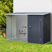 Giantz Garden Shed 2.49x1.04M Steel Outdoor Tool Storage 2in1