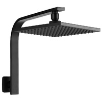 Cefito 8'' Square Rain Shower Head Wall Arm Black