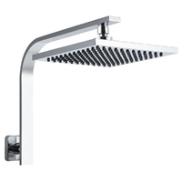 Cefito 8'' Square Rain Shower Head Wall Arm High Pressure Chrome