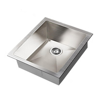 Cefito 45x39cm Single Bowl Stainless Steel Kitchen Sink Silver