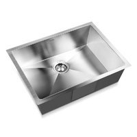 Cefito 60x45cm Single Bowl Stainless Steel Kitchen Sink Silver