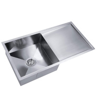 Cefito 87x45cm Stainless Steel Single Bowl Kitchen Sink Silver