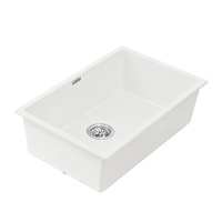 Cefito Granite Stone Kitchen Sink 70x45cm Single Bowl White