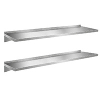 Cefito 1200mm Stainless Steel Kitchen Wall Shelf Rack 2 Pack