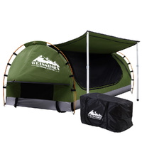 Weisshorn Double Swag Dome Canvas Camping Tent Celadon