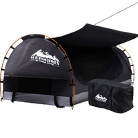 Weisshorn King Single Swag Canvas Dome Tent Grey