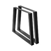 Artiss Metal Trapezoid Table Legs 65X90CM DIY Set of 2