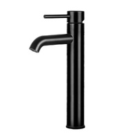 Cefito Round Tall Bathroom Basin Mixer Tap Brass Faucet Black