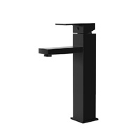 Cefito Bathroom Basin Mixer Tap Square Tall Faucet Black
