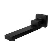 Cefito Square Swivel Bathroom Mixer Spout Wall Bath Tap Black