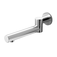 Cefito Round Swivel Bathroom Mixer Spout Wall Bath Tap Chrome