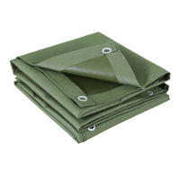 Instahut 4x6m Tarp 600GSM Heavy Duty Water Resistant Canvas
