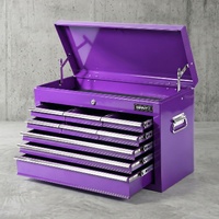 Giantz 9-Drawer Tool Cabinet Chest Toolbox Heavy Duty Garage Storage Organiser Purple