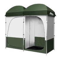 Weisshorn Double Camping Shower Toilet Tent Portable Change Room