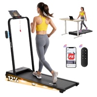 Everfit 3 in 1 Walking Pad Treadmill 12% Incline 38cm Black