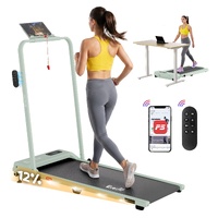 Everfit 3 in 1 Walking Pad Treadmill 12% Incline 38cm Green