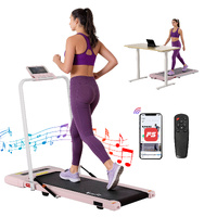 Everfit 2 in 1 Electric Walking Pad Treadmill 400mm Pink