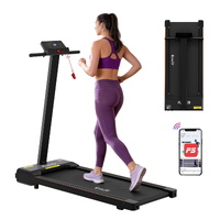 Everfit 2 in 1 Foldable Walking Pad Treadmill 40cm Black