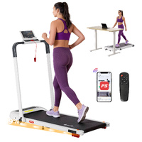 Everfit Electric Walking Pad Treadmill Incline Foldable White