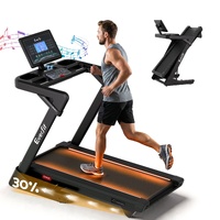 Everfit 500mm Auto Incline Electric Treadmill LED Foldable