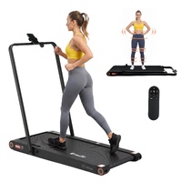 Everfit 4 in 1 Vibration Walking Pad Treadmill 380mm Black with App Control