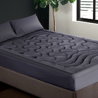 Giselle Bedding 3-Zone Pillowtop Mattress Topper 1000GSM for Back Pain Relief Washable with 45cm Deep Pocket Single
