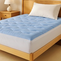 Giselle Bedding Reversible Pillowtop Mattress Topper 5cm Cooling Coral Fleece King Single