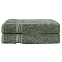 2 Pack Extra Large Cotton Bath Sheets Green