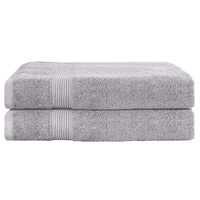 2 Pack Extra Large Cotton Bath Sheets Grey