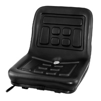 Giantz Universal Tractor Seat Forklift Excavator Suspension PU Leather Chair