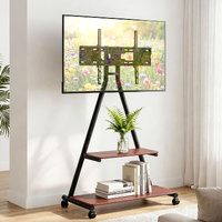 Artiss Mobile TV Stand Rolling Cart 32-75" 133kg Heavy Duty Mount Bracket