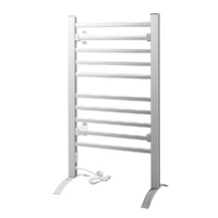 Devanti Electric Heated Towel Rail Rack 10 Bars Freestanding