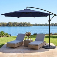 Instahut 3m Cantilever Outdoor Umbrella - Navy Garden Patio