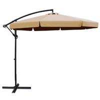 Instahut 3m Cantilever Umbrella - Beige