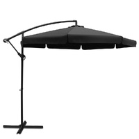 Instahut 3m Cantilever Umbrella - Black