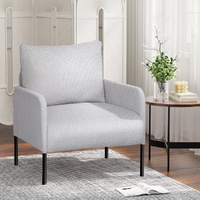 Artiss Accent Armchair Fabric Grey