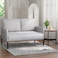 Artiss 2-Seater Sofa Linen Grey