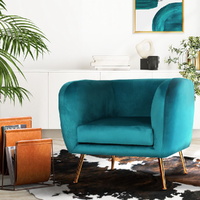 Artiss Velvet Accent Armchair Green