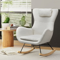 Artiss Rocking Chair Boucle White