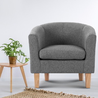 Artiss Abby Fabric Armchair Grey
